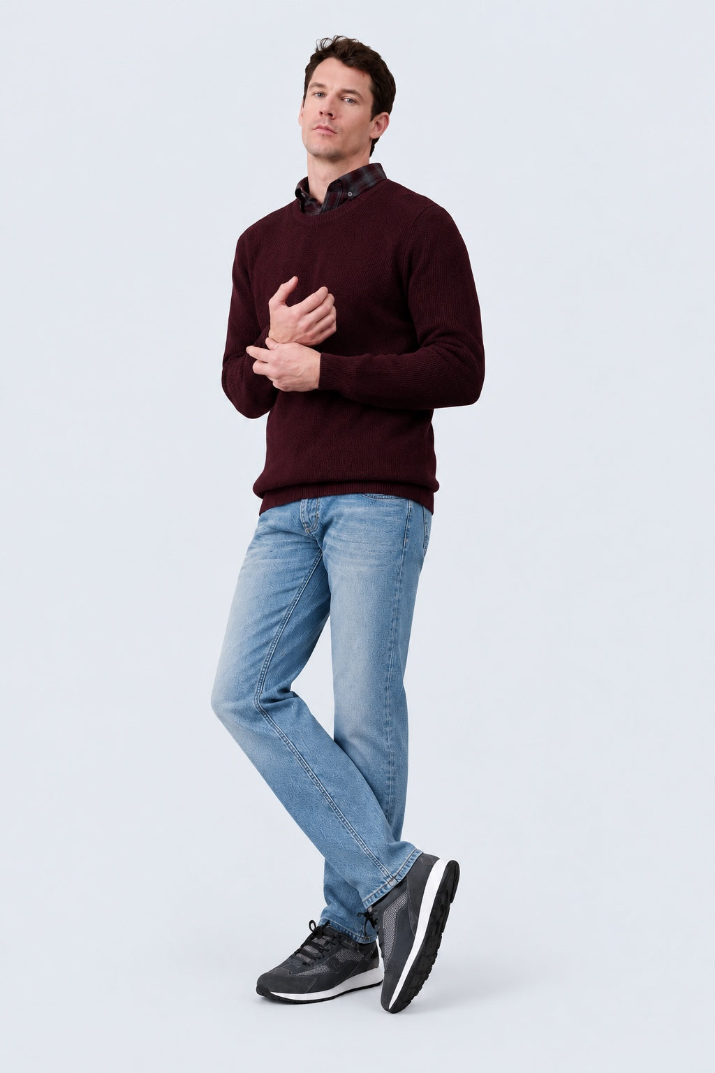 Bruce Regular Fit Jeans aus Baumwolle‑Lyocell‑Mix in bleached blue, Ansicht 2