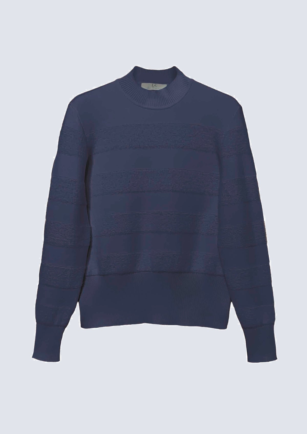 Pullover aus Viskose‑Polyester‑Mix mit Strukturstreifen – 85400