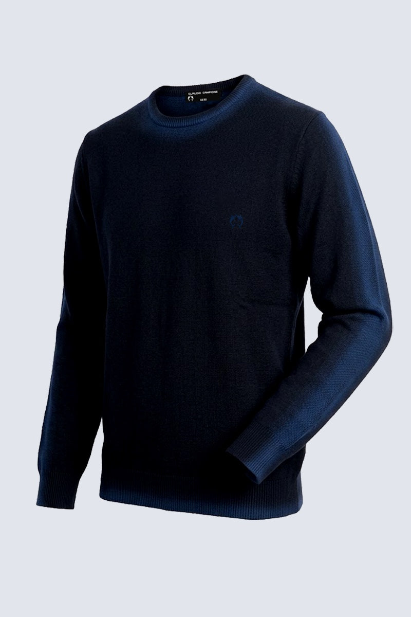 Feinstrick-Pullover mit Rundhalsausschnitt und Kontrastschultern in black, Ansicht 2