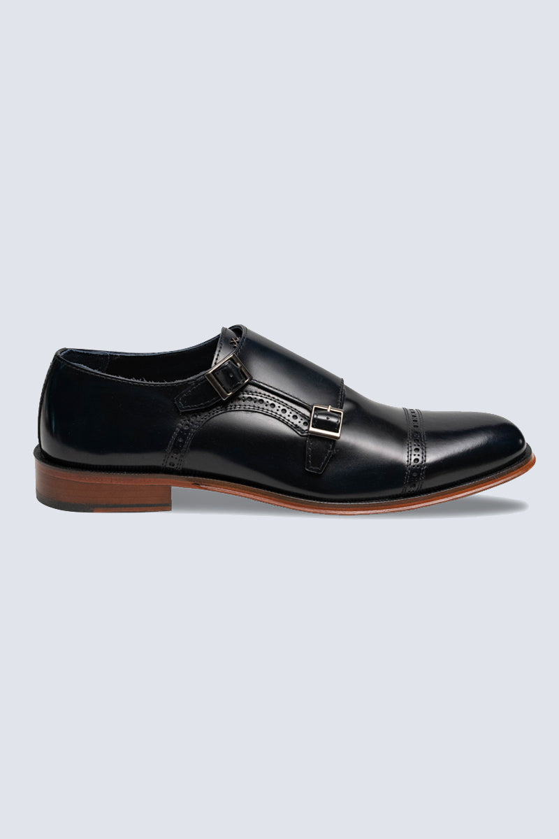 Herren Monk Strap Schuhe – Brown
