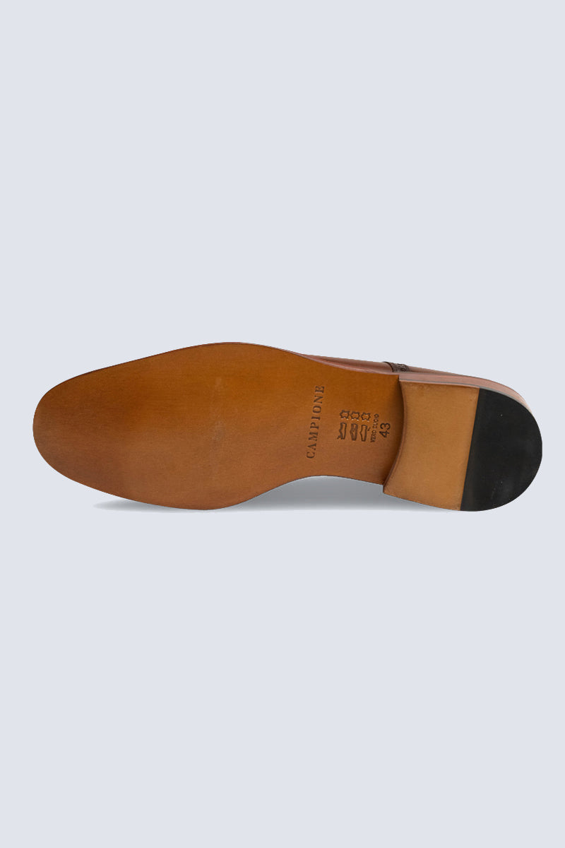Herren Monk Strap Schuhe – Brown