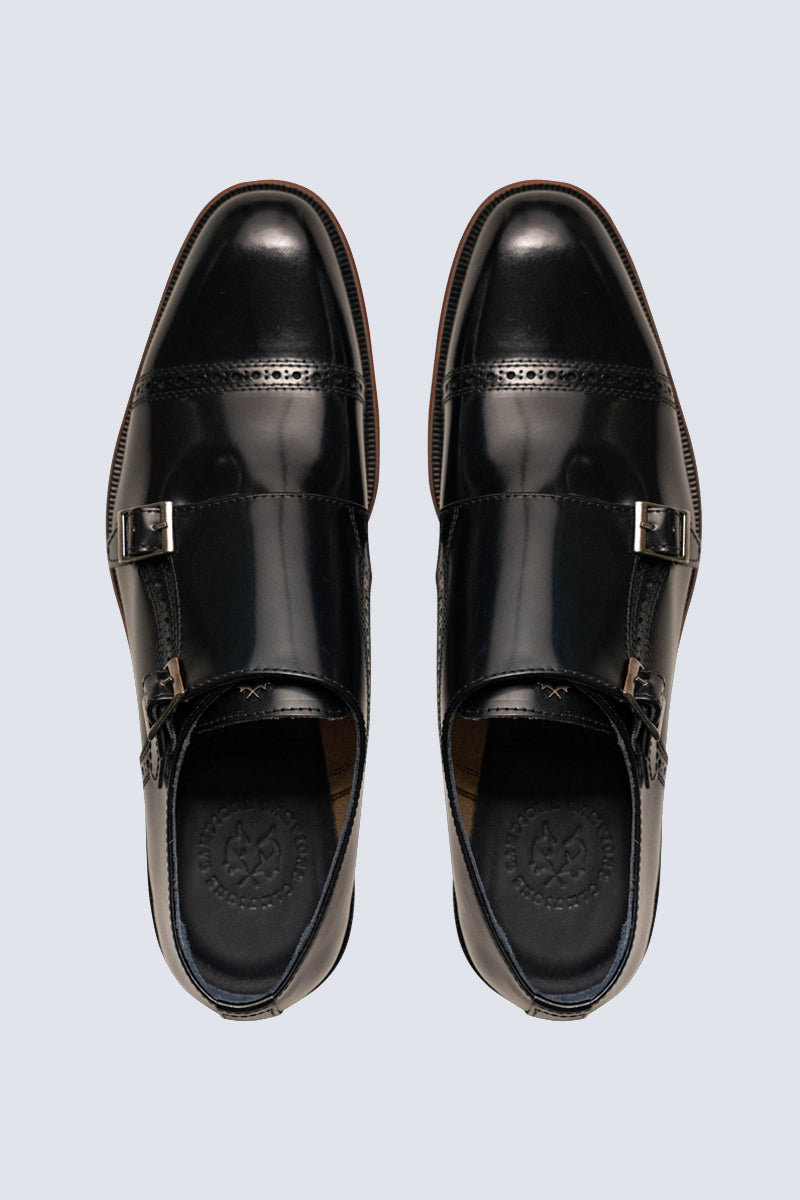 Herren Monk Strap Schuhe – Brown