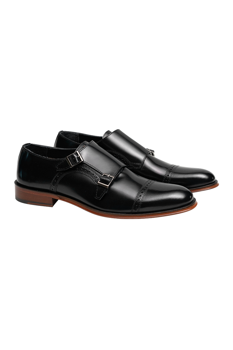3755603_93000 Lir delikli, welt dikişli ve deri dış tabanlı şık Derby brogue ayakkabı.
