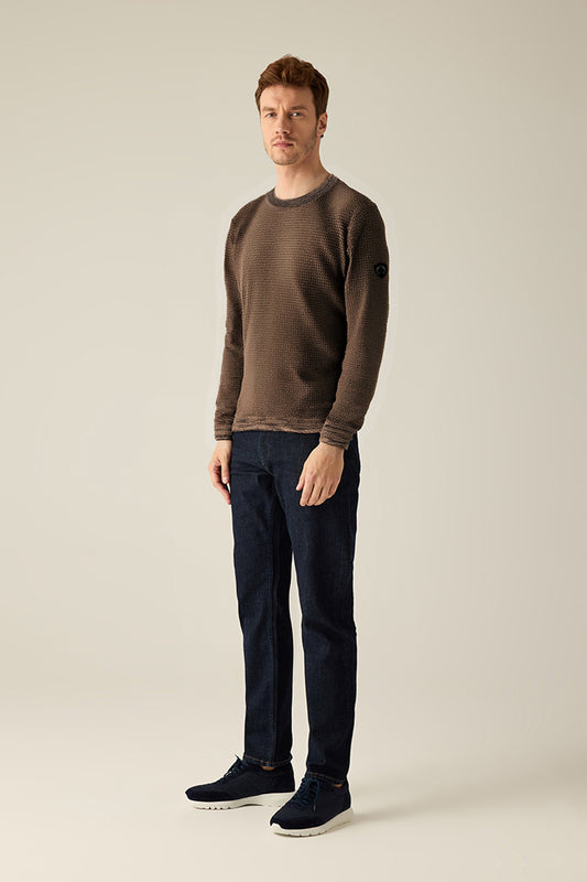 Men's sweater in Black Nut