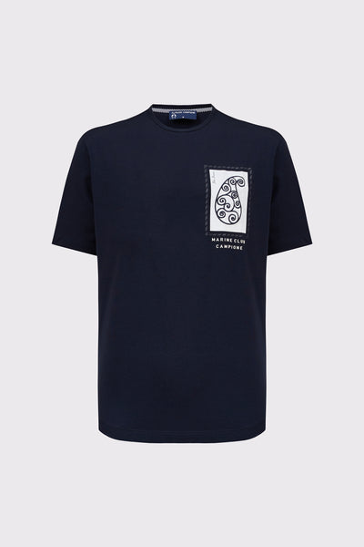 Claudio Campione Yachting T-Shirt Navy