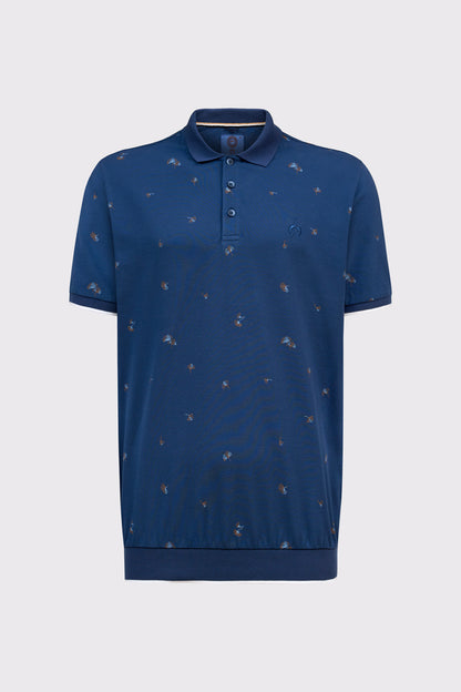 Polo‑T‑Shirt aus reiner Baumwolle mit Button‑Down‑Kragen (1/2 Arm)