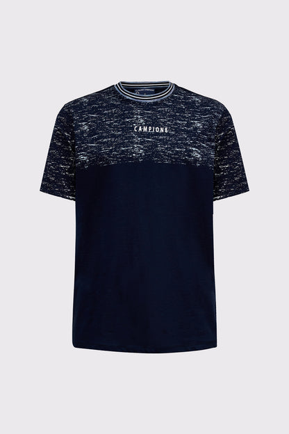T-Shirt mit sportivem Farbkontrast