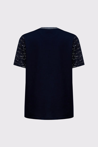 T-Shirt mit sportivem Farbkontrast