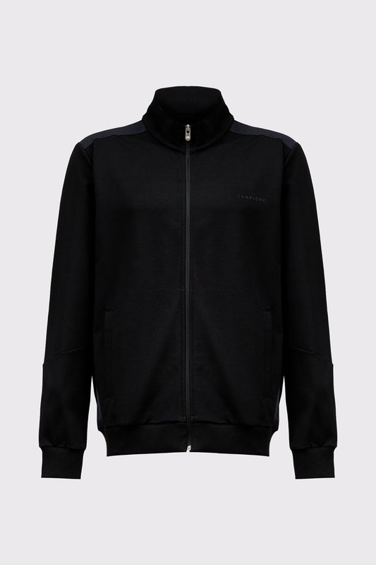 Men's Sweatshirt Jacket with Stand-Up Collar – modern & clean