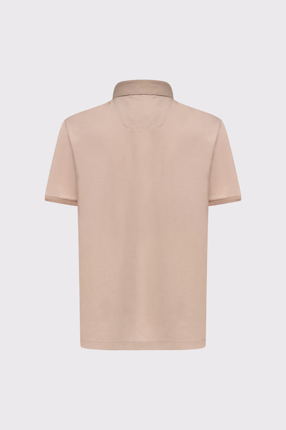 Polo‑Shirt aus Modal‑Baumwolle‑Polyester‑Mix mit Brusttasche (1/2 Arm)