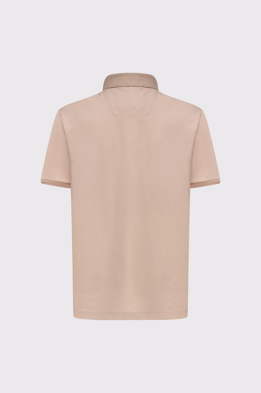 Modal-cotton-polyester blend polo shirt with chest pocket (short sleeve)