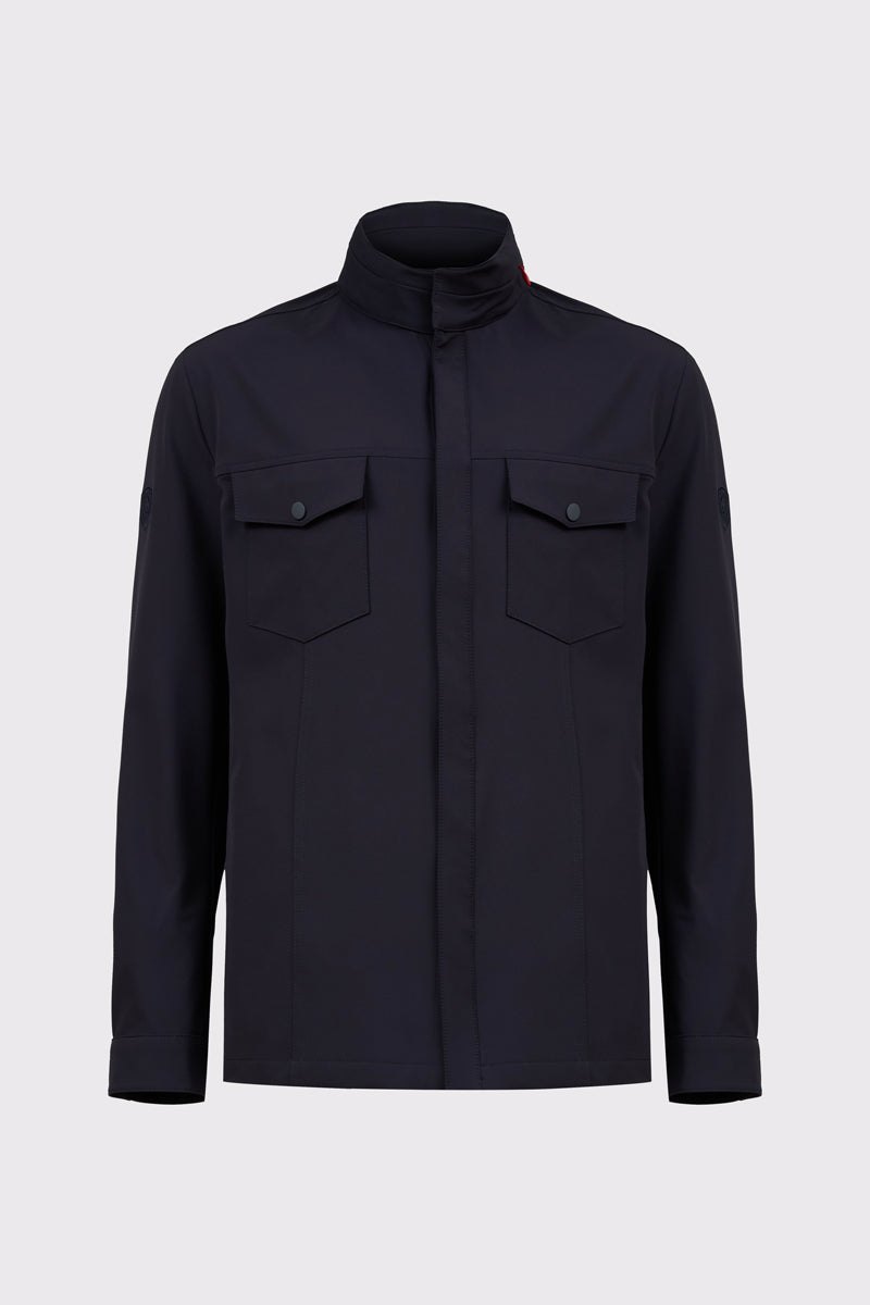 Claudio Campione Jacket made of Polyamide-Elastane with Stand-up Collar – Yachting Collection