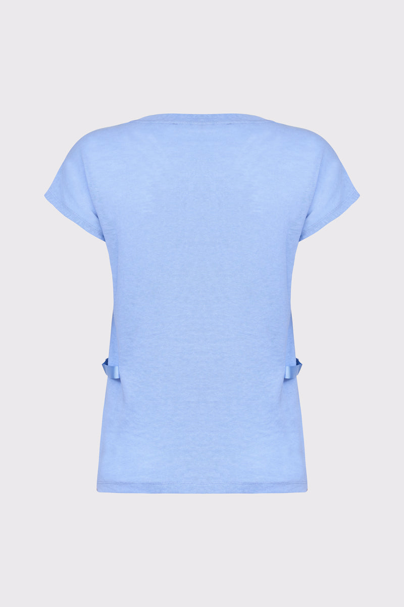 T-Shirt aus Baumwolle-Polyester mit Rundhalsausschnitt