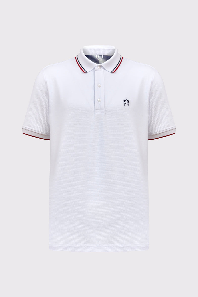 Herren Polo-Shirt Piqué – Baumwolle-Elasthan, modern – white #Farbe_10000 white