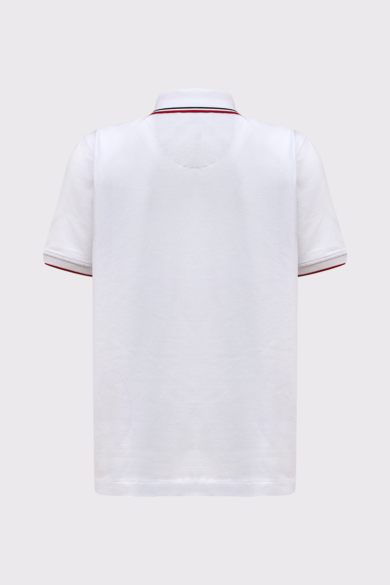 Herren Polo-Shirt Piqué – Baumwolle-Elasthan, modern – white #Farbe_10000 white