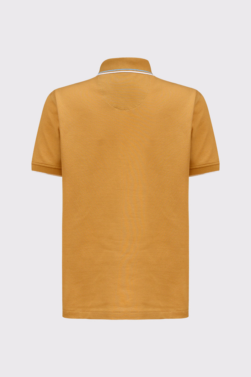 Herren Polo-Shirt Piqué – Baumwolle-Elasthan, modern – orange #Farbe_30500 orange