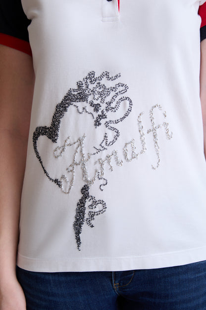 Polo-Shirt aus Baumwolle mit elastischem Anteil