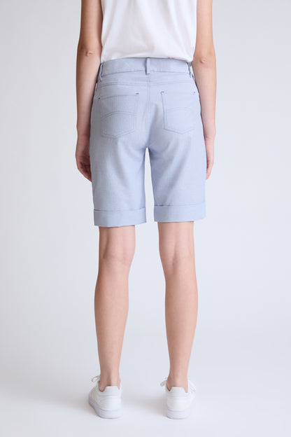Bermuda-Shorts aus Baumwoll-Polyester-Mix mit Elastikbund