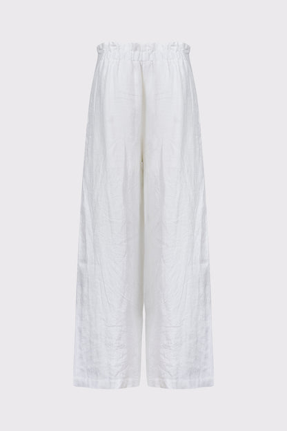 Hose aus Lycra mit weitem Bein und Goldprint (DOB Pants)