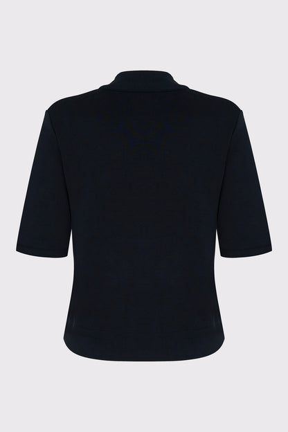 Short-sleeve sweatshirt jacket in modal-polyester blend with zip (DOB Sweat Jacket)