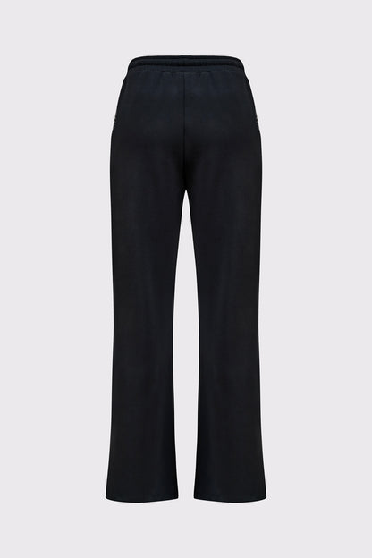 Sweat‑Hose aus Modal‑Polyester‑Mix mit Kontrastdetail