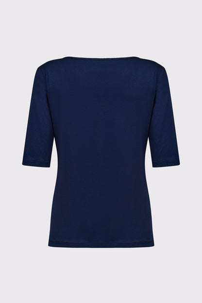 Bamboo Viscose Elastane Crew-Neck T-Shirt