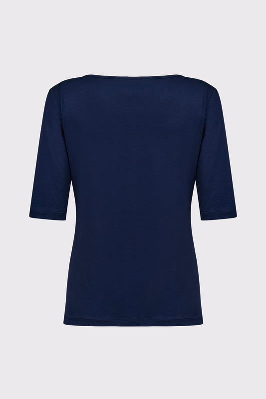Bamboo Viscose Elastane Crew-Neck T-Shirt