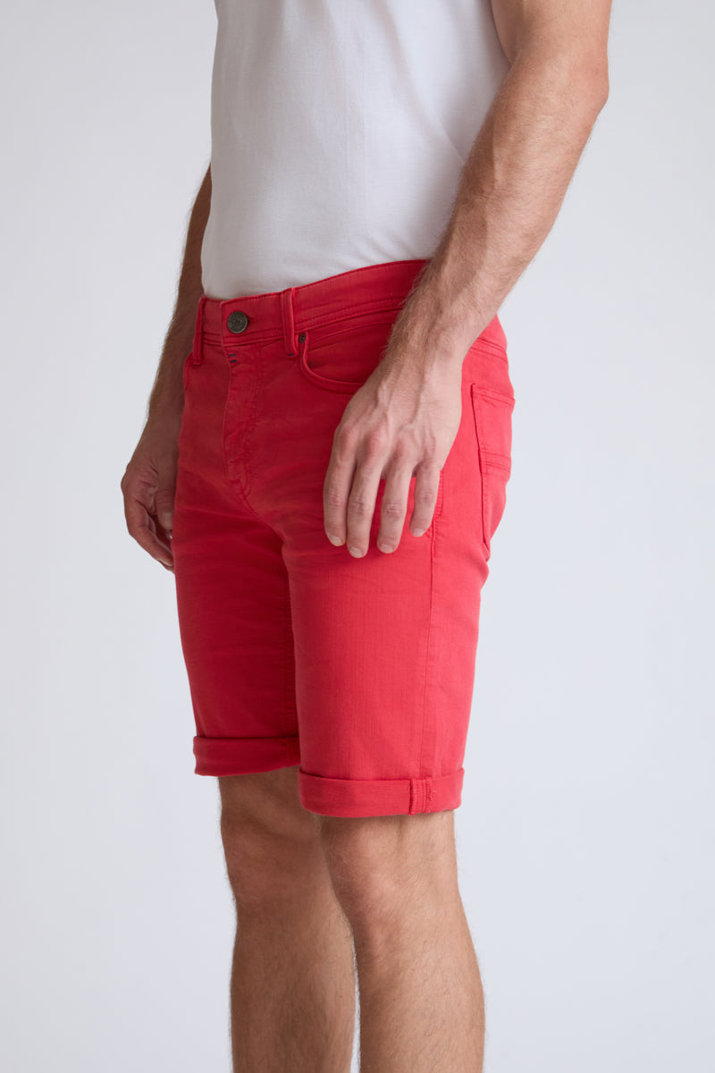 Yachting Denim-Shorts mit Umschlagsaum – red #Farbe_60100 red