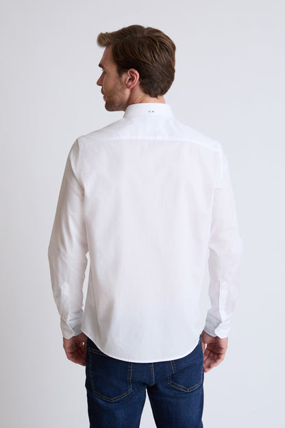 Baumwoll-Button-Down-Hemd mit 1/1 Arm – klassisch & modern
