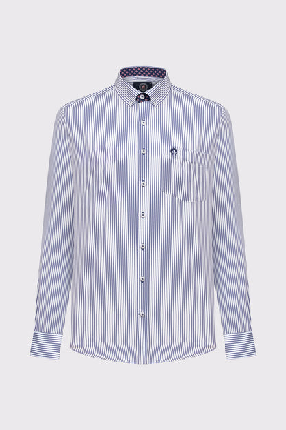 Gestreiftes Button-Down-Hemd – pflegeleicht & klassisch