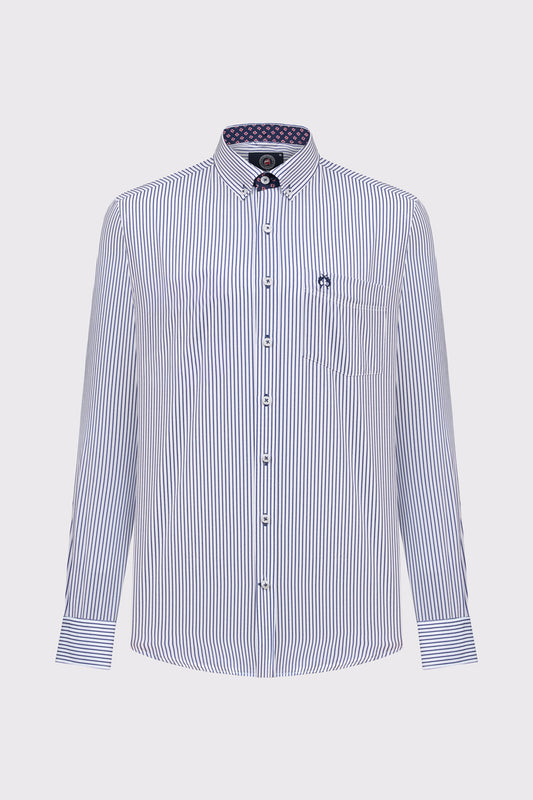 Gestreiftes Button-Down-Hemd – pflegeleicht & klassisch