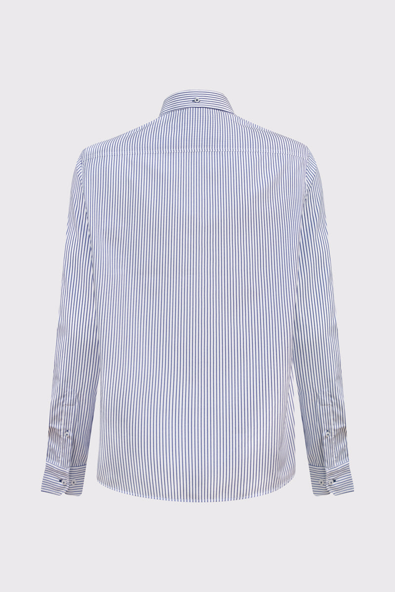 Gestreiftes Button-Down-Hemd – pflegeleicht & klassisch – navy stripe 2 #Farbe_85442 navy stripe 2