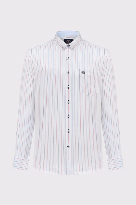 Button-Down-Hemd mit Streifenmuster – modern & ausdrucksstark