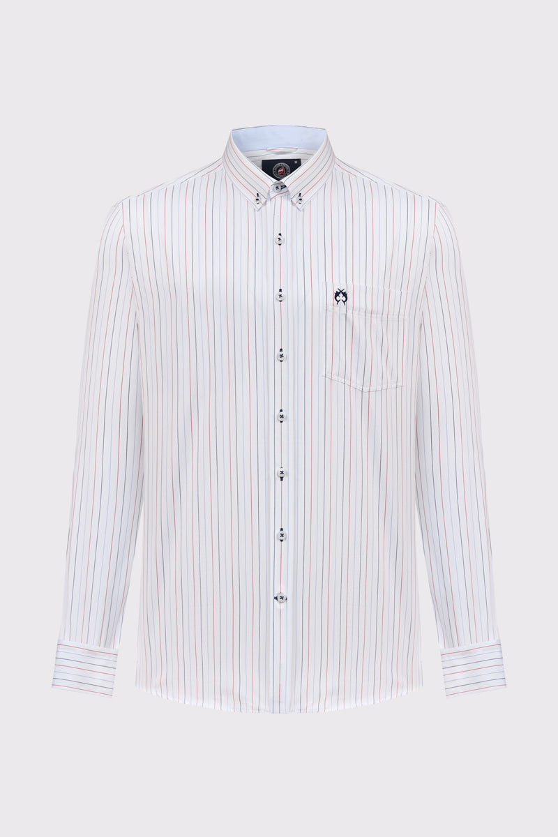 Button-Down-Hemd mit Streifenmuster – modern & ausdrucksstark – blue stripe 3 #Farbe_83143 blue stripe 3