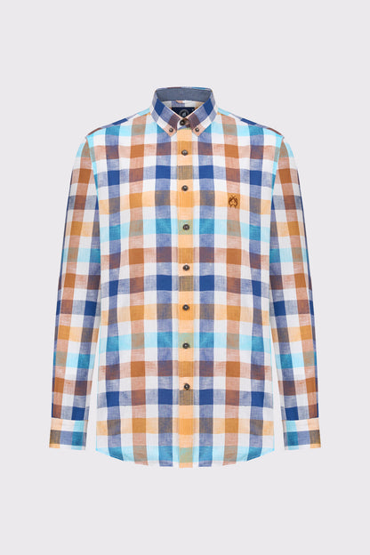 Modern Fit Hemd mit Karomuster