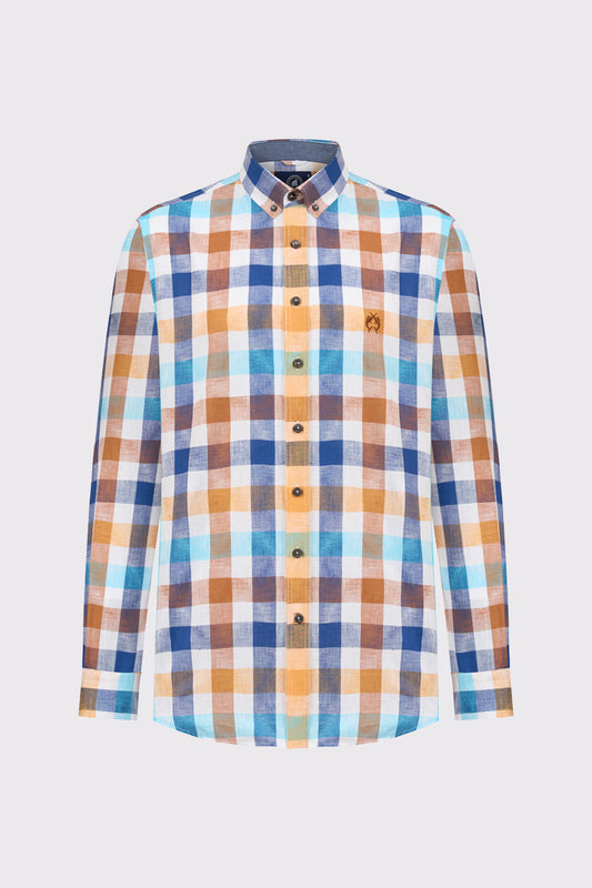 Modern Fit Hemd mit Karomuster