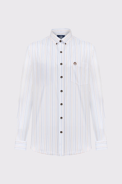 Modern Fit Hemd mit Streifendesign
