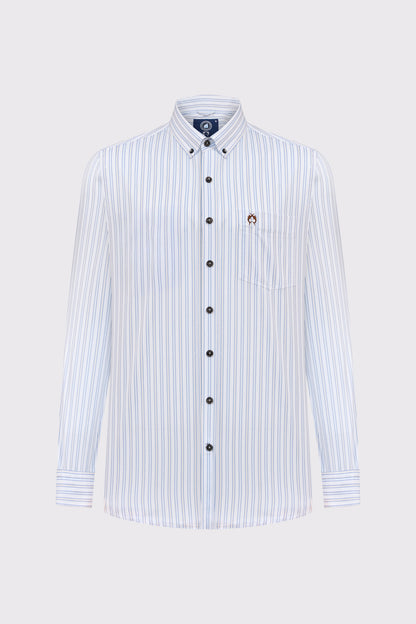 Modern Fit Hemd mit Streifendesign