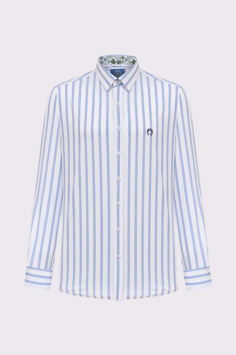 Herren Button-Down-Hemd Streifen – Baumwolle-Elasthan, Modern Fit – denim stripe 1 #Farbe_79441 denim stripe 1