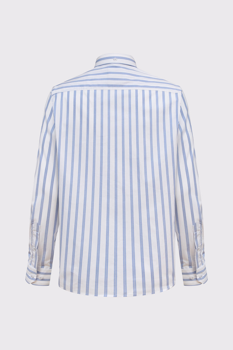 Herren Button-Down-Hemd Streifen – Baumwolle-Elasthan, Modern Fit – denim stripe 1 #Farbe_79441 denim stripe 1