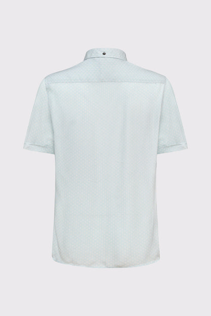 Herren Kurzarmhemd Viskose – Button-Down & Modern Fit