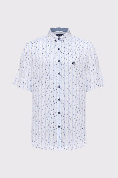 Modern Fit Hemd mit maritimer Inspiration