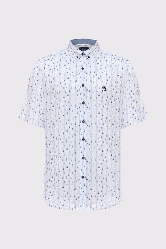Modern Fit Hemd mit maritimer Inspiration