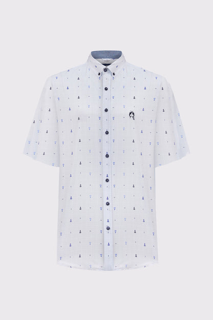 Modern Fit Hemd mit maritimer Inspiration