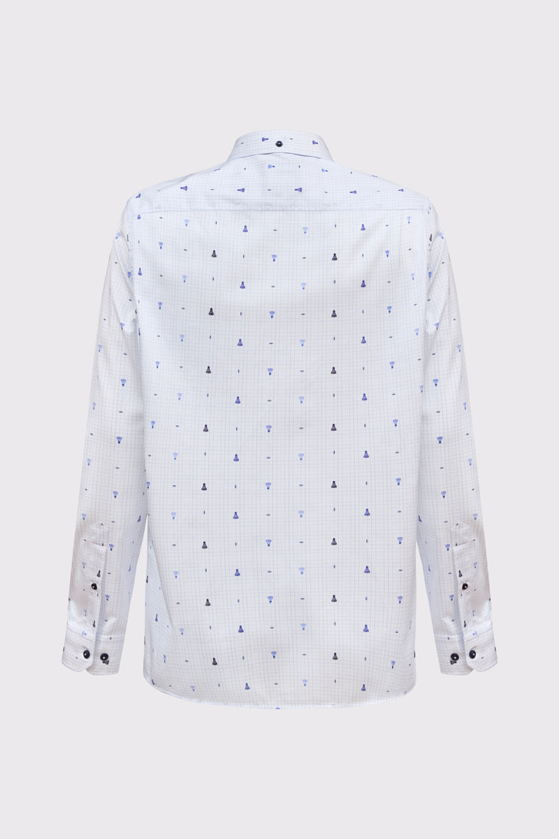 Modern Fit Hemd aus 100 % Baumwolle