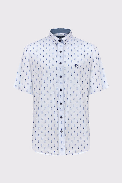 Modern Fit Kurzarmhemd mit Print