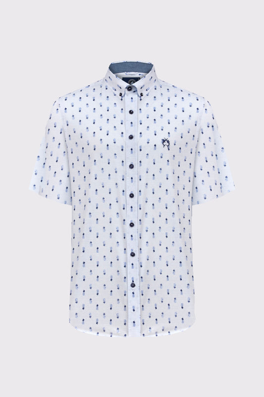 Modern Fit Kurzarmhemd mit Print