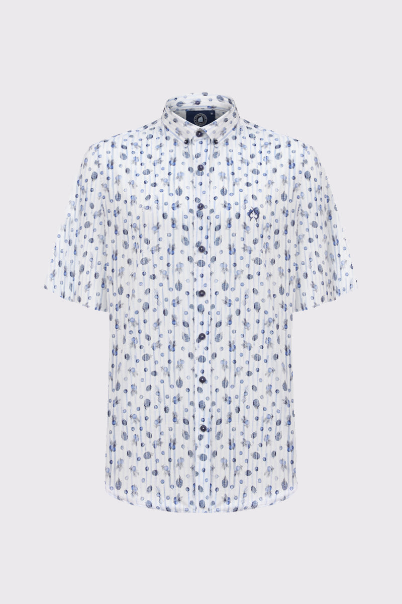 Modern Fit Kurzarmhemd mit Print