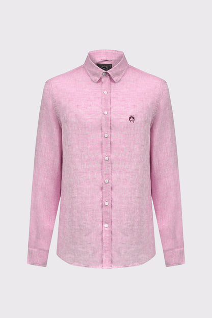 Herrenhemd aus 100% Leinen mit Modern Fit. Atmungsaktiv, leicht und ideal für stilvolle Sommer- und Casual-Looks