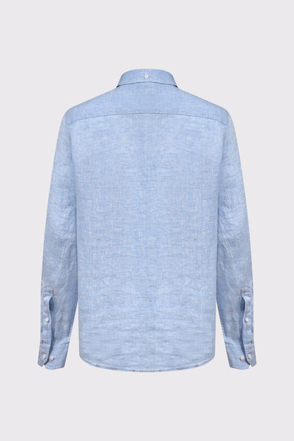 Herrenhemd aus 100% Leinen mit Modern Fit. Atmungsaktiv, leicht und ideal für stilvolle Sommer- und Casual-Looks